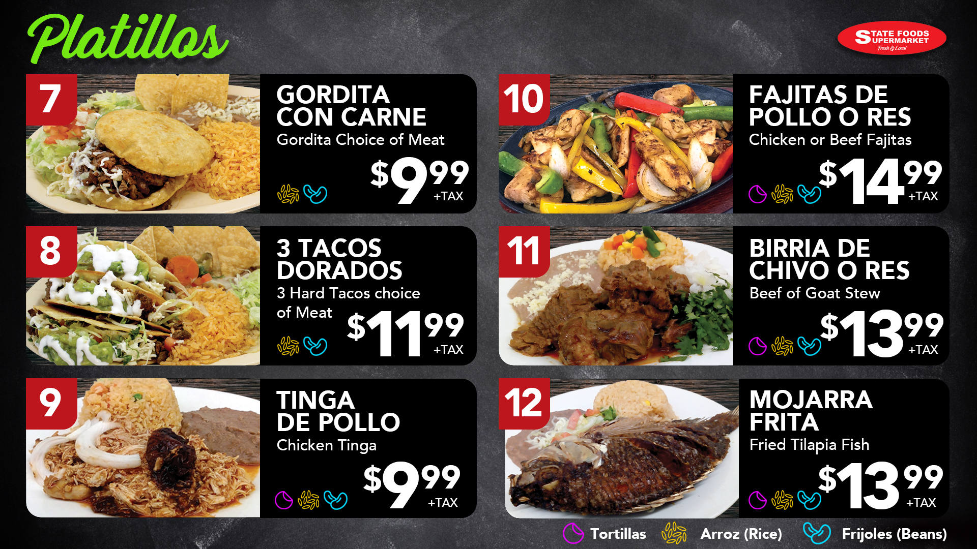 Sanger Menu | State Foods Supermarket