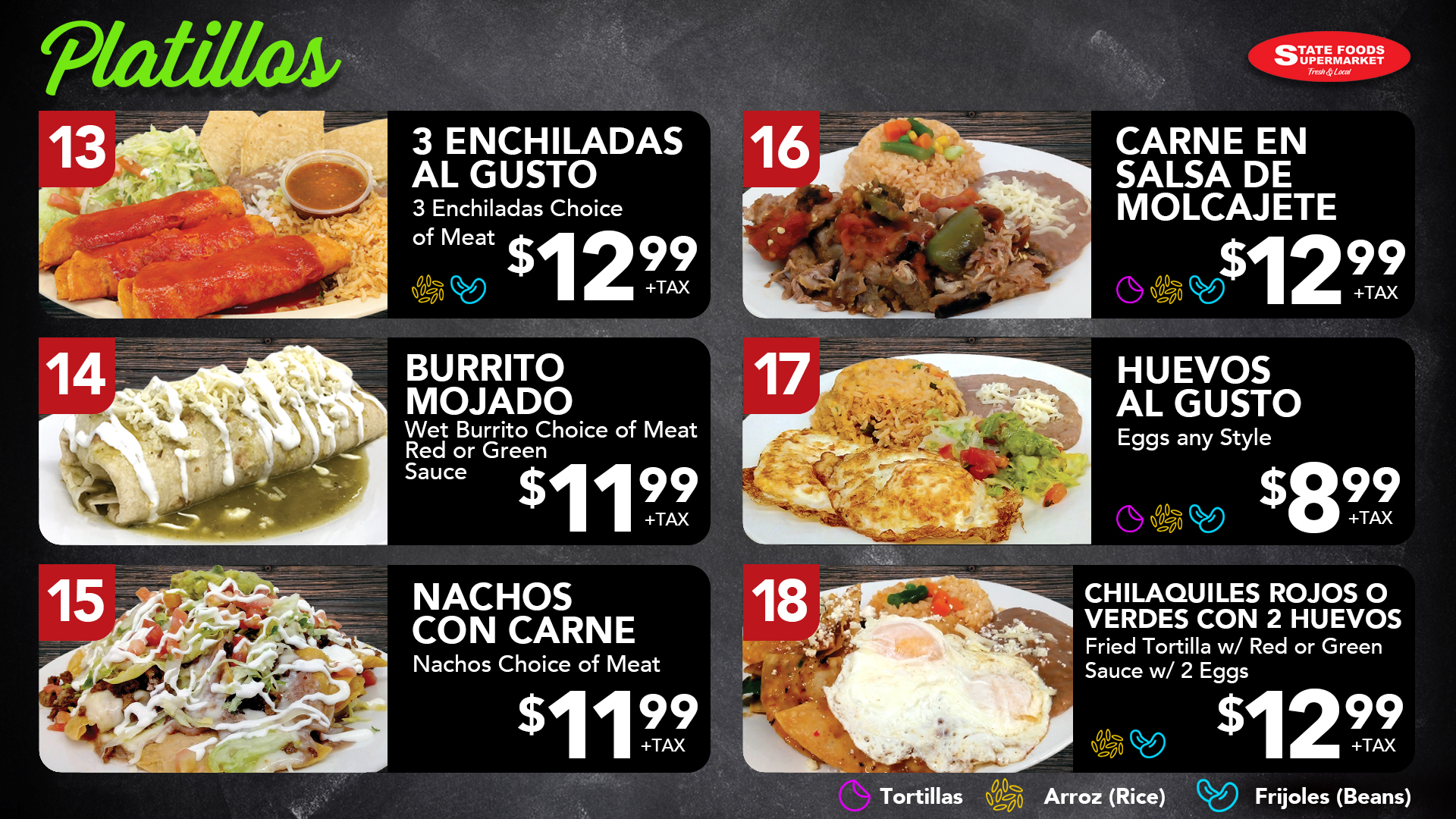 Sanger Menu | State Foods Supermarket